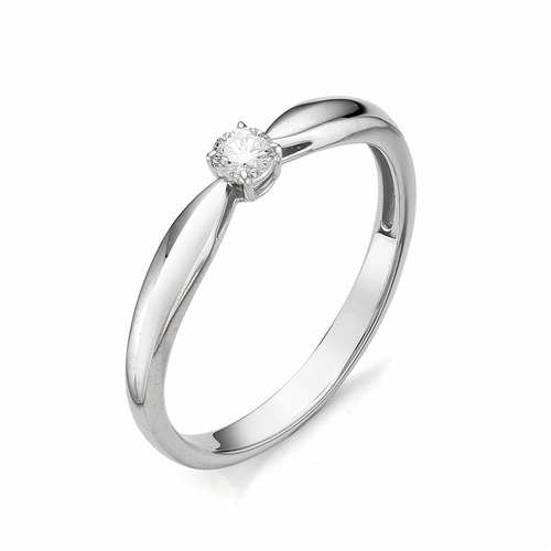 Купить кольцо из белого золота с бриллиантами арт. 001568 по цене 18350 руб. в LoveDiamonds