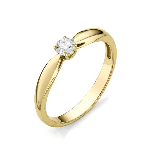 Купить кольцо из желтого золота с бриллиантами арт. 001572 по цене 27763 руб. в LoveDiamonds