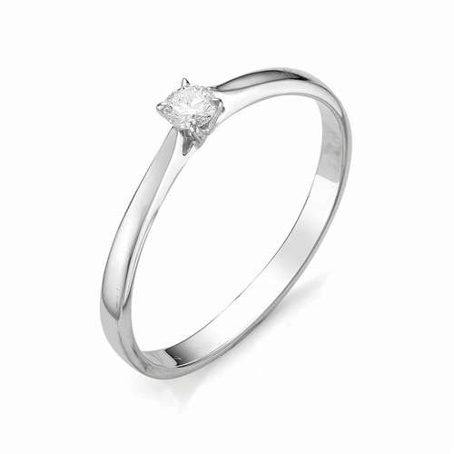 Купить кольцо из белого золота с бриллиантами арт. 001577 по цене 13975 руб. в LoveDiamonds