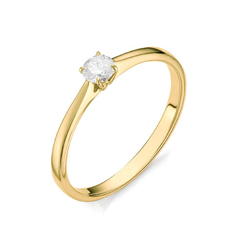 Купить кольцо из желтого золота с бриллиантами арт. 001581 по цене 21838 руб. в LoveDiamonds