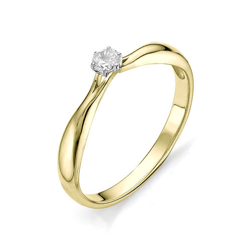 Купить кольцо из желтого золота с бриллиантами арт. 001592 по цене 0 руб. в LoveDiamonds