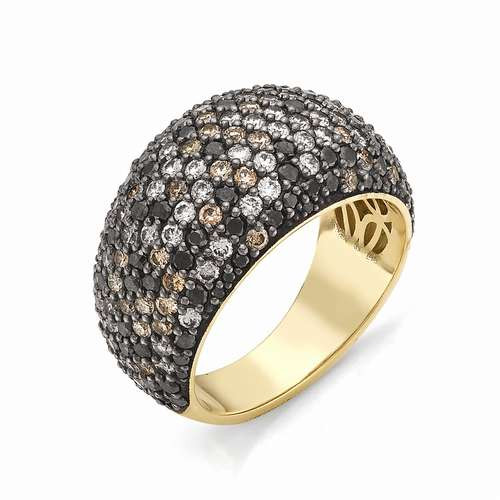 Купить кольцо из красного золота с бриллиантами арт. 001605 по цене 0 руб. в LoveDiamonds