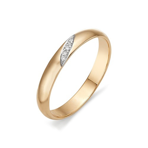 Купить кольцо из красного золота с бриллиантами арт. 002902 по цене 10538 руб. в LoveDiamonds