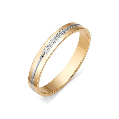 Купить кольцо из красного золота с бриллиантами арт. 002886 по цене 15195 руб. в LoveDiamonds