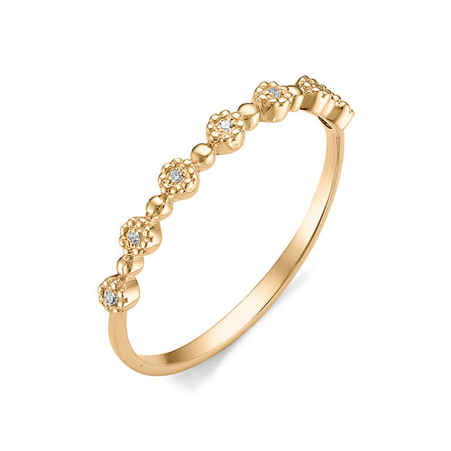 Купить кольцо из красного золота с бриллиантами арт. 002864 по цене 0 руб. в LoveDiamonds
