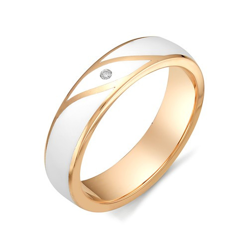 Купить кольцо из красного золота с эмалью арт. 002832 по цене 17693 руб. в LoveDiamonds