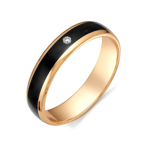 Купить кольцо из красного золота с эмалью арт. 002826 по цене 15135 руб. в LoveDiamonds