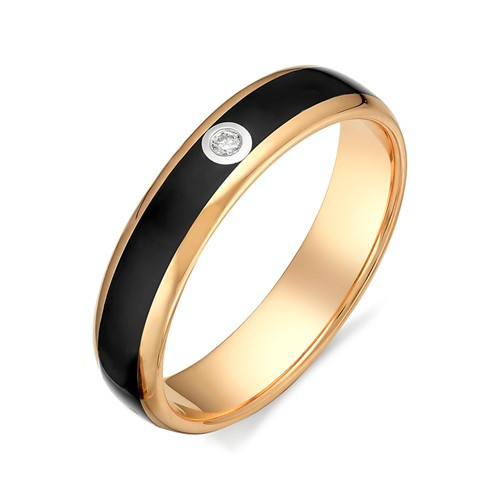 Купить кольцо из красного золота с эмалью арт. 002231 по цене 15315 руб. в LoveDiamonds