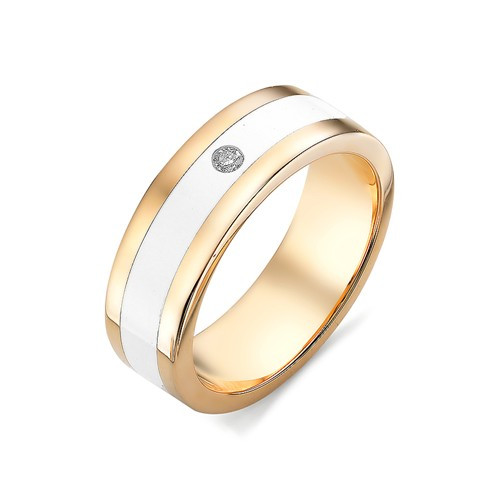 Купить кольцо из красного золота с эмалью арт. 002820 по цене 0 руб. в LoveDiamonds