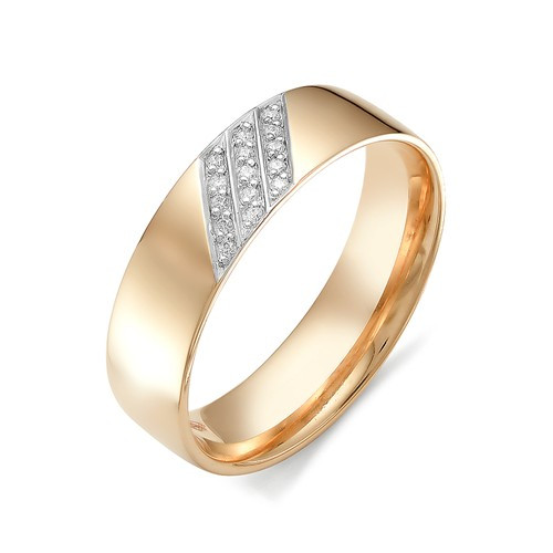 Купить кольцо из красного золота с бриллиантами арт. 002813 по цене 24908 руб. в LoveDiamonds