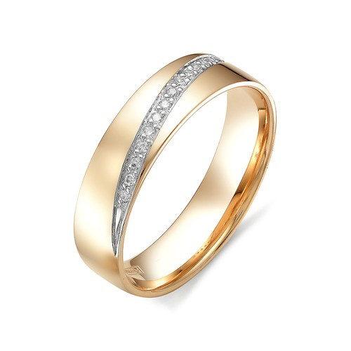 Купить кольцо из красного золота с бриллиантами арт. 002811 по цене 18480 руб. в LoveDiamonds