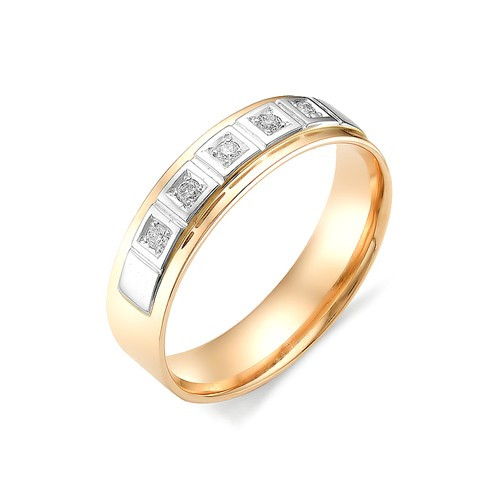Купить кольцо из красного золота с бриллиантами арт. 002809 по цене 20903 руб. в LoveDiamonds