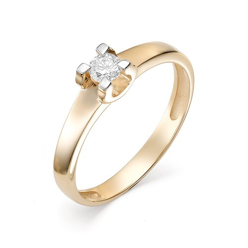 Купить кольцо из красного золота с бриллиантами арт. 002797 по цене 19725 руб. в LoveDiamonds