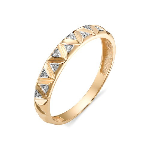 Купить кольцо из красного золота с бриллиантами арт. 002742 по цене 0 руб. в LoveDiamonds