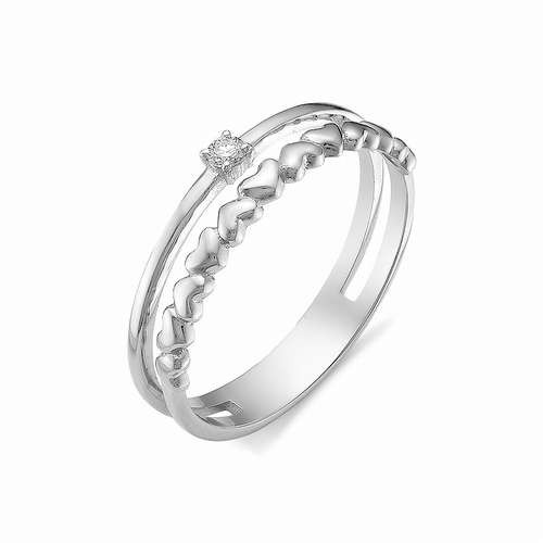 Купить кольцо из белого золота с бриллиантами арт. 002741 по цене 0 руб. в LoveDiamonds
