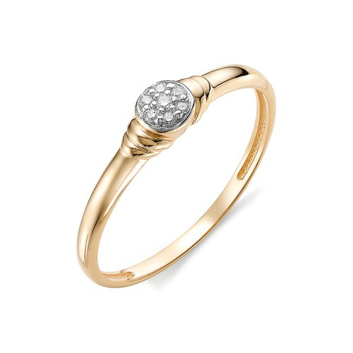 Купить кольцо из красного золота с бриллиантами арт. 002720 по цене 10990 руб. в LoveDiamonds