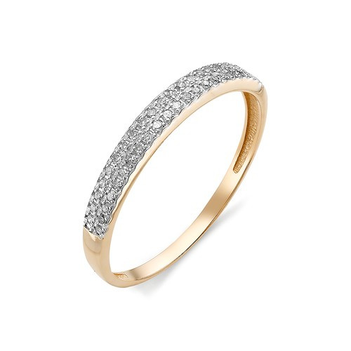 Купить кольцо из красного золота с бриллиантами арт. 002711 по цене 16910 руб. в LoveDiamonds