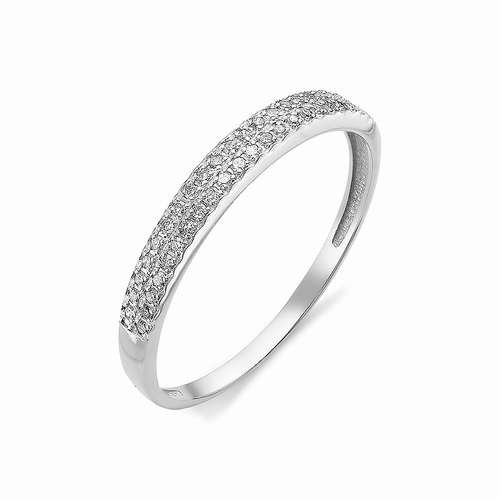 Купить кольцо из белого золота с бриллиантами арт. 002712 по цене 16500 руб. в LoveDiamonds