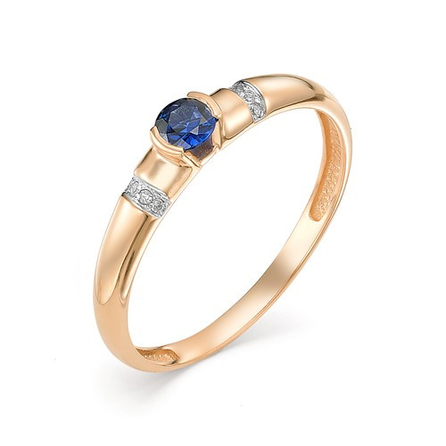 Купить кольцо из красного золота с сапфирами арт. 002705 по цене 0 руб. в LoveDiamonds