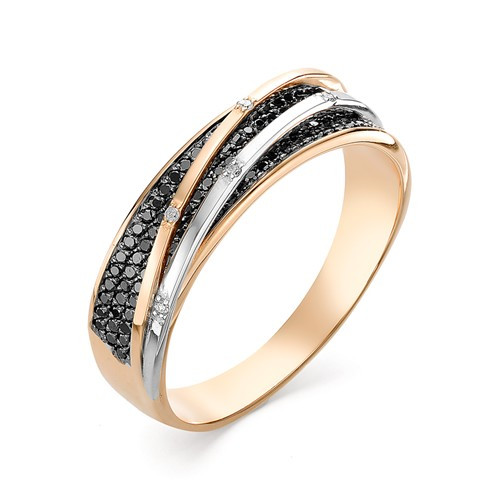 Купить кольцо из красного золота с бриллиантами арт. 002673 по цене 70140 руб. в LoveDiamonds