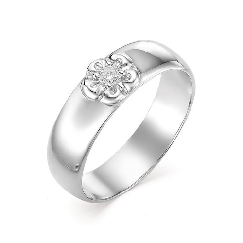 Купить кольцо из белого золота с бриллиантами арт. 002660 по цене 0 руб. в LoveDiamonds