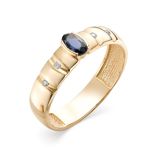 Купить кольцо из красного золота с сапфирами арт. 002606 по цене 0 руб. в LoveDiamonds