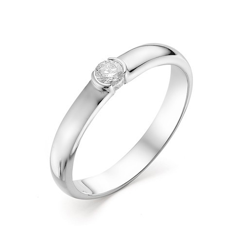 Купить кольцо из белого золота с бриллиантами арт. 002601 по цене 22994 руб. в LoveDiamonds
