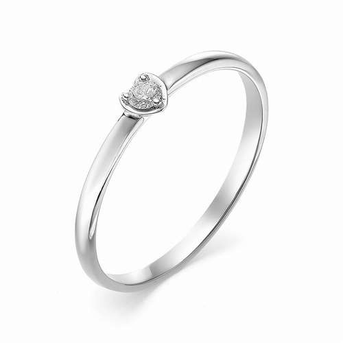 Купить кольцо из белого золота с бриллиантами арт. 002597 по цене 8519 руб. в LoveDiamonds