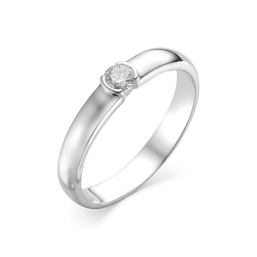 Купить кольцо из белого золота с бриллиантами арт. 002592 по цене 31232 руб. в LoveDiamonds