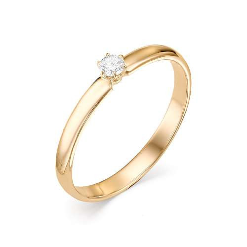 Купить кольцо из красного золота с бриллиантами арт. 002588 по цене 14188 руб. в LoveDiamonds