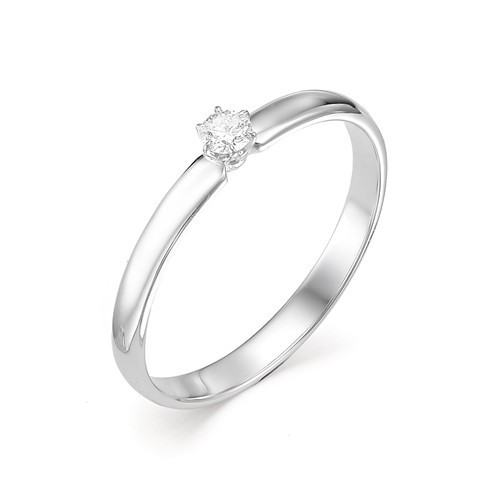 Купить кольцо из белого золота с бриллиантами арт. 002589 по цене 14638 руб. в LoveDiamonds