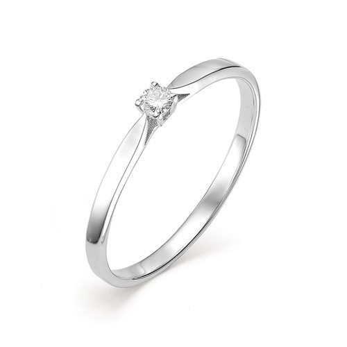 Купить кольцо из белого золота с бриллиантами арт. 002586 по цене 9525 руб. в LoveDiamonds