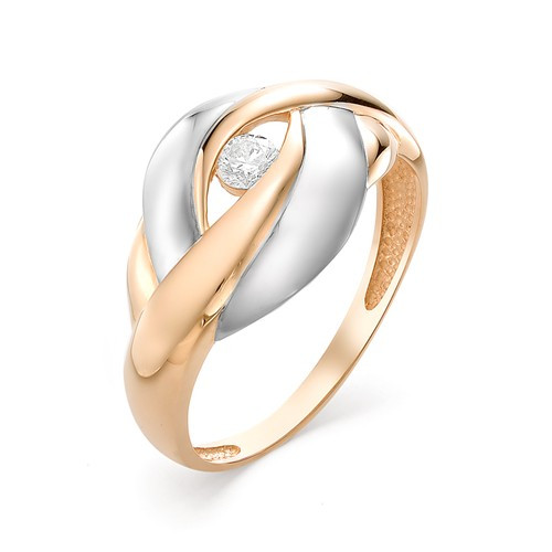 Купить кольцо из комбинированного золота с бриллиантами арт. 002558 по цене 0 руб. в LoveDiamonds