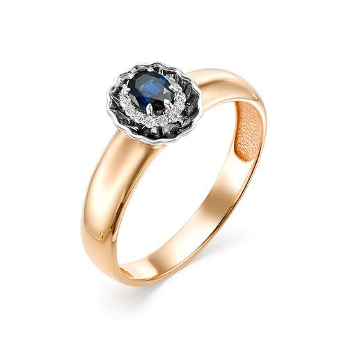 Купить кольцо из комбинированного золота с сапфирами арт. 002542 по цене 0 руб. в LoveDiamonds