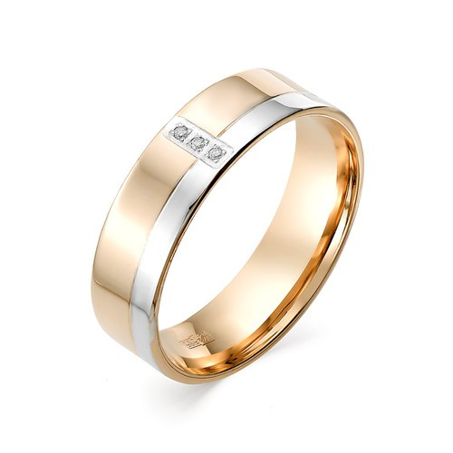 Купить кольцо из красного золота с бриллиантами арт. 002535 по цене 21570 руб. в LoveDiamonds