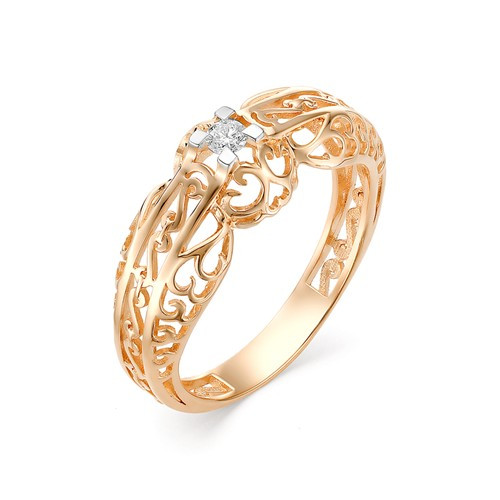 Купить кольцо из красного золота с бриллиантами арт. 002531 по цене 0 руб. в LoveDiamonds