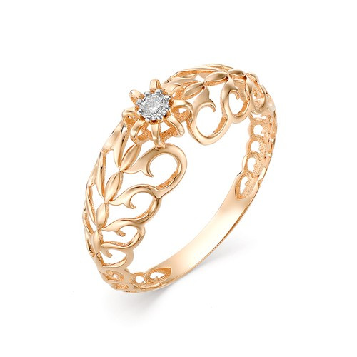 Купить кольцо из белого золота с бриллиантами арт. 002524 по цене 10432 руб. в LoveDiamonds
