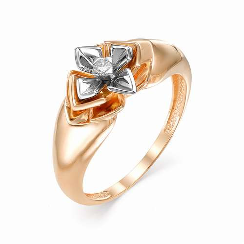 Купить кольцо из красного золота с бриллиантами арт. 002519 по цене 36080 руб. в LoveDiamonds