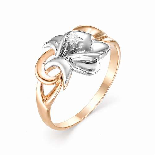 Купить кольцо из красного золота с бриллиантами арт. 002513 по цене 23860 руб. в LoveDiamonds