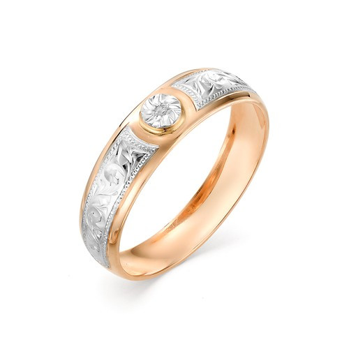 Купить кольцо из красного золота с бриллиантами арт. 002509 по цене 0 руб. в LoveDiamonds