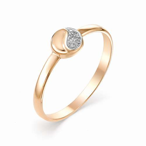 Купить кольцо из красного золота с бриллиантами арт. 002496 по цене 0 руб. в LoveDiamonds