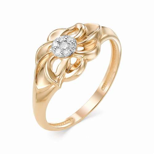 Купить кольцо из красного золота с бриллиантами арт. 002481 по цене 0 руб. в LoveDiamonds
