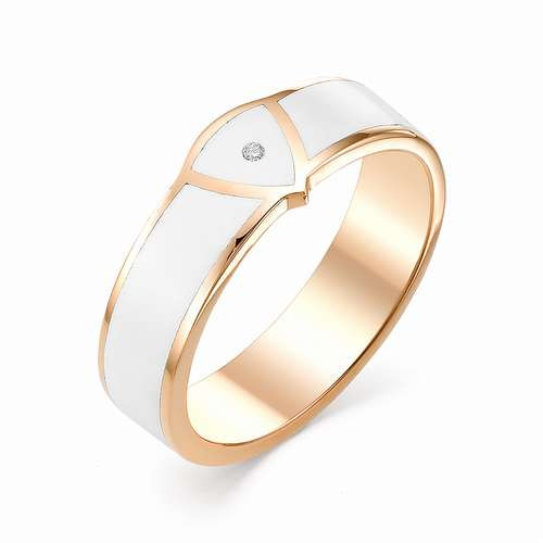 Купить кольцо из красного золота с эмалью арт. 002474 по цене 22610 руб. в LoveDiamonds