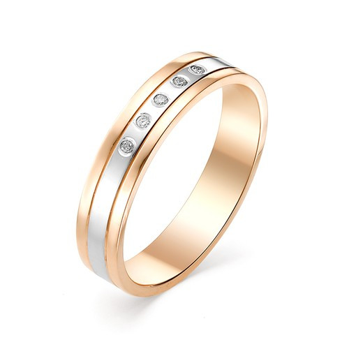 Купить кольцо из красного золота с бриллиантами арт. 002468 по цене 19043 руб. в LoveDiamonds