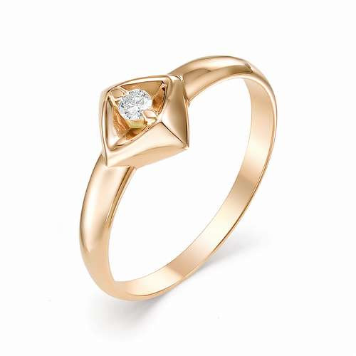 Купить кольцо из красного золота с бриллиантами арт. 002463 по цене 21660 руб. в LoveDiamonds