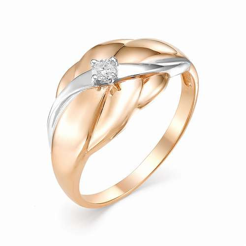 Купить кольцо из комбинированного золота с бриллиантами арт. 002460 по цене 0 руб. в LoveDiamonds