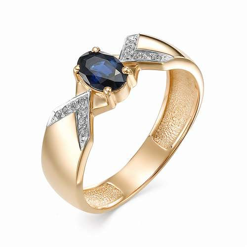 Купить кольцо из красного золота с сапфирами арт. 002459 по цене 0 руб. в LoveDiamonds
