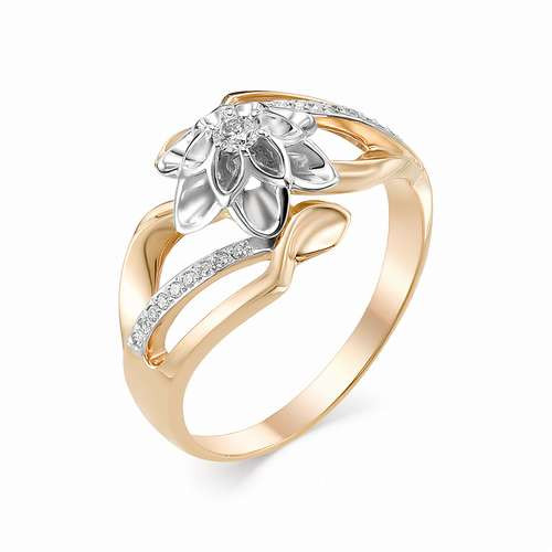 Купить кольцо из красного золота с бриллиантами арт. 002456 по цене 40860 руб. в LoveDiamonds