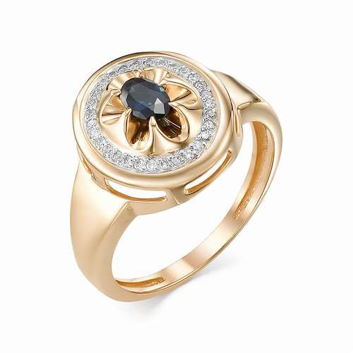 Купить кольцо из красного золота с сапфирами арт. 002445 по цене 31241 руб. в LoveDiamonds