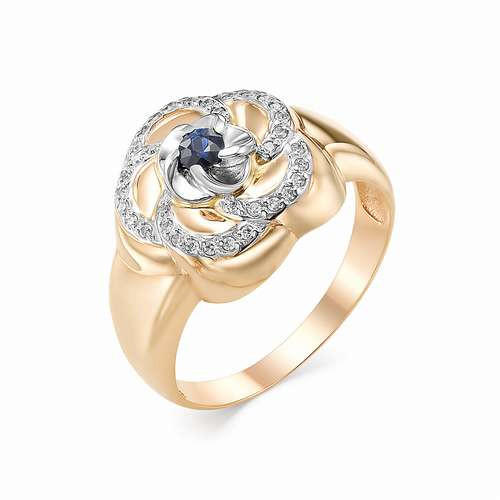 Купить кольцо из красного золота с сапфирами арт. 002444 по цене 38878 руб. в LoveDiamonds